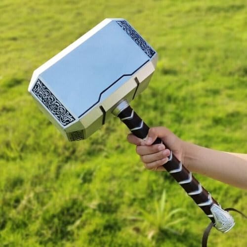 Metal Aluminium 1:1 Thor Hammer Replica God of Thunder Prop for Avengers Decor