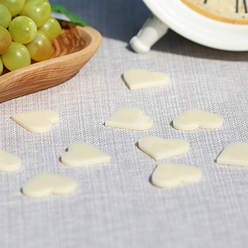 Bütic GmbH Plexiglas® Streudeko - Herz - Wurfdeko, Tischdeko 30mm glänzend - Auswahl, Farbe:Creme, Anzahl:50 Stück