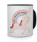 printplanet Tasse mit Spruch: Leck Mich am Horn! - Kaffeebecher, Mug, Becher, Kaffeetasse - Farbe Schwarz