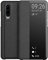 KANSI kompatibel mit Huawei P30 Hülle, Smart View Flip Hülle + Panzerglas - Schwarz