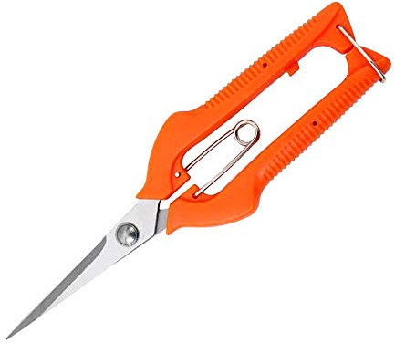 KATUR Forbici professionali da potatura per rose da giardino, lame dritte in acciaio inox, per la disposizione dei fiori, la potatura delle piante, la raccolta della frutta (lunghezza della lama 65