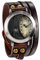 Avaner Armbanduhr Damen Herren Analog Quarzwerk mit Leder Armband Strass Eiffelturm Retro Multilayer Wickelarmband Quarzuhr als tolles Geschenk AN019-03 (Braun)