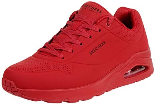Skechers Uno Stand On Air, Scarpe da ginnastica Uomo, Red Durabuck Mesh, 42 EU