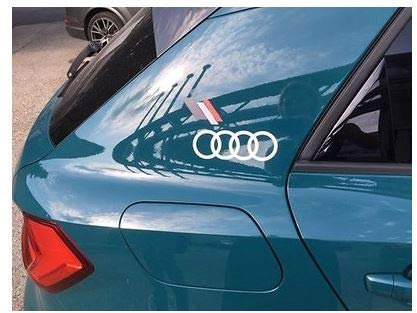 Audi 8Y4064317Z7G Dekorfolie Ringe Silber Heritage Flagge