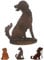 Gartenfigur Rost auf festem Stand – Hochwertig & Wetterfest - Metall Tierfigur - Edelrost Dekofigur/Tier Figur – Gartendeko/Dekoration (Jagdhund - Höhe 12cm)