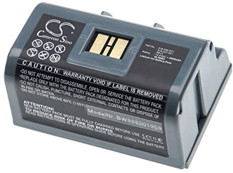 vhbw batteria sostituisce Intermec 318-027-001, 318-026-004 per stampante (3400mAh, 14,4V, Li-Ion)