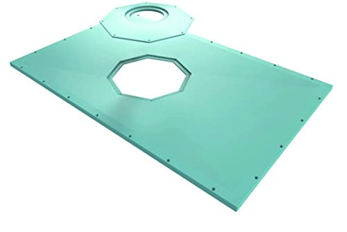 AKW Tuff Form8 Wet Room Shower Former Walk in Tray - 1000x1000