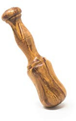 Mano de mortero de madera de olivo tamaño pequeño para allioli. Utensilio de cocina para triturar alimentos manualmente fabricado artesanalmente en España (15 cm)