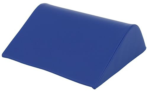 ATC Handels GmbH - Lordosekissen XL 50x50x17cm - Qualitativer Ether-Schaum mit Kunstlederbezug - Versteckter Reißverschluss, Orthopädisch, Rückenkissen, Lendenwirbelkissen, Lagerungskissen (blau)