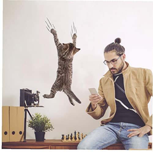 TOSSPER Vivid Cats Wall Sticker Bathroom Toilet Living Room Kitchen Decoration Animal Vinyl Decals Art Sticker Poster