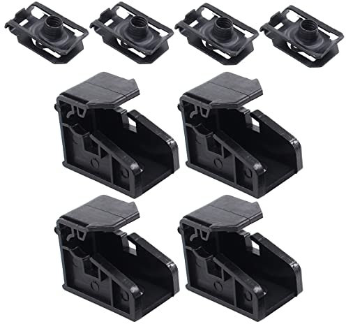Doo Engy Scheinwerfer Halterung Clip Klammer Führungsclip Halter Montageclip Lagerclip schwarz vorne links und rechts für Polo 6R ab 2009