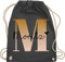 Turnbeutel Rucksack - Initialen - Name und Buchstabe I Geschenk Anfangsbuchstabe - Unisize - Dunkelgrau - tasche krippe schulkind beutel buchstaben m turnsack sporttasche für schule