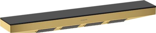 hansgrohe Schulterbrause mit Duschablage Rainfinity, mit 1 Strahlart (PowderRain) und Duschregal 50cm, Polished Gold Optic