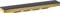 hansgrohe Schulterbrause mit Duschablage Rainfinity, mit 1 Strahlart (PowderRain) und Duschregal 50cm, Polished Gold Optic
