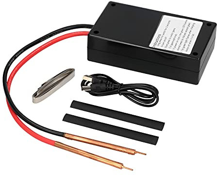 Poste à souder portable avec broches de soudage, 6 vitesses, réglable, 4000 mAh, mini soudeuse par points rechargeable, petite machine à souder portable au lithium pour réparation de bricolage