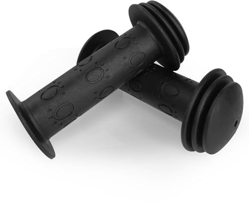 1 par Puños para Bicicleta, Goma Antideslizante, 22mm Manillares de Bicicleta para Niños para Scooter,Triciclo,Patinete (Negro)