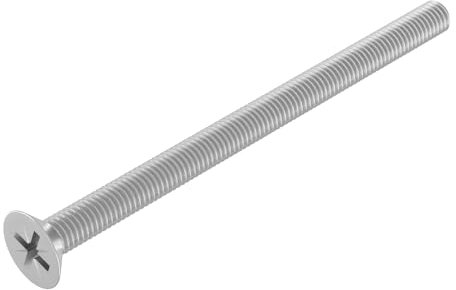SECCARO Senkschraube M4 x 60 mm, Edelstahl V2A VA A2, DIN 965, Kreuzschlitz/PZ, Vollgewinde, 20 Stück