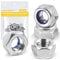 Caianwin 50 Pezzi M4-0.7 mm Nylon Inserire Dadi Di Bloccaggio Esagonale DIN985 in Acciaio Inox A2 Autobloccante Dadi Per Fissaggi Di Costruzione Industriale