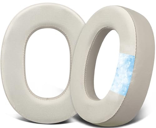 SOULWIT Cuscinetti auricolari in gel di raffreddamento di ricambio per Jabra Evolve2 85 UC/Evolve 2 85 MS (non adatti a Elite 85H), con tessuto di seta di ghiaccio, schiuma di isolamento acustico