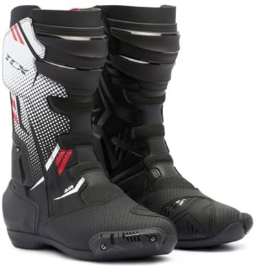 TCX Herren S-tr1 AirHerren-Motorradstiefel, mit Laserperforiertem Mikrofaser-Obermaterial, Seitlichem Elastischem Reißverschluss und Klettverschluss | Wetterfester Fahrkomfort