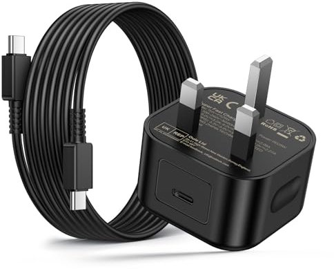 Samsung Charger, 25W USB C Super Fast Charging with 6.6ft USB C Data Cable Charger Cable Compatible with Samsung Galaxy S24 Ultra/S23/S22+ fe 5G/Z Flip 3/Z Fold 3 5G/Note 20/10