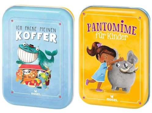 moses. Verlag GmbH 90352 Ich packe meinen Koffer | Der Spieleklassiker & 90391 Pantomime Klassiker für die ganze Familie