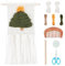FREEBLOSS Weihnachtsbaum Wandbehang, Wandteppich, Makramee DIY Set, Weihnachtsbaum Hängeornamente Für Die Feiertage, Makramee Quasten, Wandbehang, Makramee Set Für Anfänger