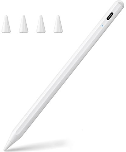 Pencil 2nd Generation for Apple iPad (2018-2024), Magnetic Wireless Pen for iPad with Palm Rejection & Tilt Sensitivity, Stylus Pen for iPad Pro 11 Inch & 12.9 inch, iPad 6/7/8/9/10, Mini 5/6, Air 3-5