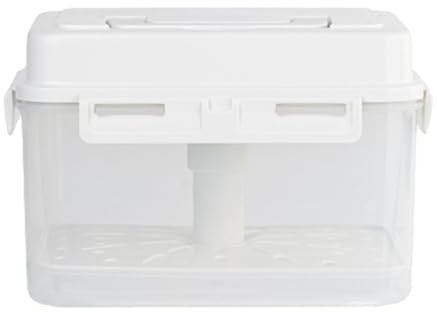 MagiDeal Kimchi – conteneur de Stockage de Ferment à Pression, conteneur de Stockage des Aliments, Organisateur de réfrigérateur, Plaque de Presse, boîte de, Pot de cornichon 4L