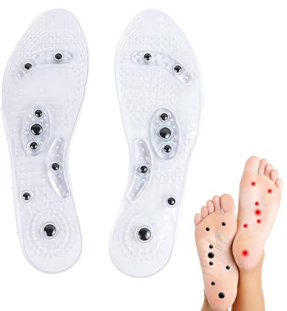 DHWEKU Magnetische Einlegesohlen, Orthopädische Einlegesohlen, Akupressur Einlegesohlen, Massage Einlagen,Einlegesohlen Massage, Abnehmen, Vorbeugung von Fasziitis, Unisex, Größe 35-40