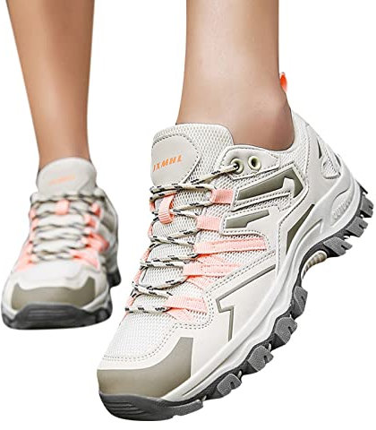 Scarpe da Trekking Donna Estive Scarpe da Montagna Donna Impermeabili Sportiva Basse Scarpe da Escursionismo Scarpe Trekking Hiking Traspiranti Leggere Comode Trail Scarpe Montagna Rosa