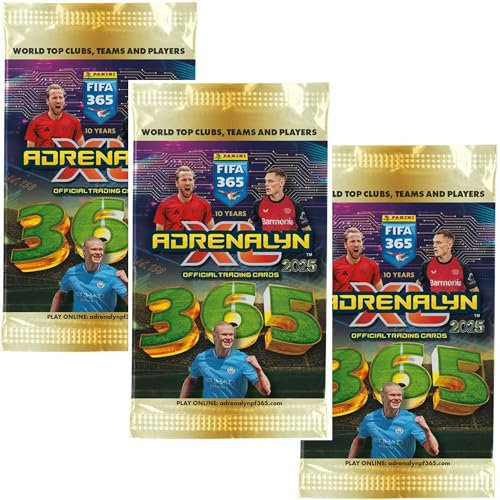 Grandor Soccer Trading Card Panini Adrenalyn XL 3 Pack 2024-2025 - Top Clubs, Teams & Players - Officially Licensed Collectible Football Cards