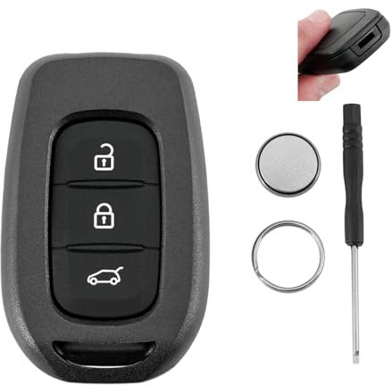For Renault Symbol Trafic and Dacia Duster Logan Sandero Renault Lodgy Dokker Key Fob 3 Buttons Car Key Fob Case (No Blade) Battery CR2032