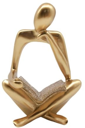 JISADER Harz-Skulptur, Denker-Statue, Kunstwerk, Sammlerstück, dekorative Figur, Ornament für Büro, Wohnzimmer, Tischdekoration, Rechts