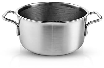 Eva Trio | Multi Topf 4,8 l 24 cm Mosaic keramische Slip-Let®-Antihaftbeschichtung |Der Topfkörper besteht aus einer Kombination aus 90% Recycling-Edelstahl & 100% Recycling-Aluminium | Brushed steel