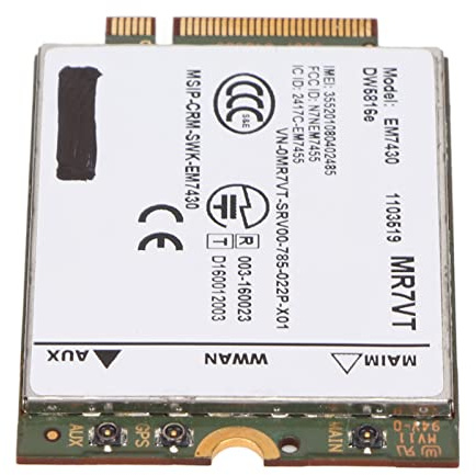 Akozon 4G LTE-Netzwerk, 7290 7389 7390 7480 7490 E7470 300 Mbit/s Plug-and-Play M.2-Karte 4 G L für Latitude 7280 7285