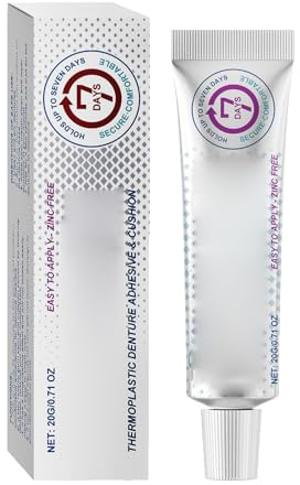 KOAHDE Gel Adhésif pour Prothèses Dentaires,Colle pour Prothèses Dentaires,Adhésif pour Prothèses Dentaires en Plastique,Fixation des Prothèses Dentaires pour un Confort Accru