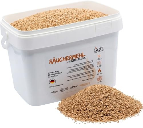 Jaeger Räuchereiprodukte | Räuchermehl Buche | feine Körnung 0,5–1,0 mm | für Kalträuchern & Heißräuchern | aus Deutschen Buchenstämmen