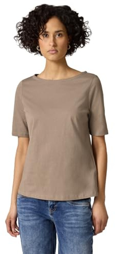 Basic T-Shirt mit U-Boot-Ausschnitt