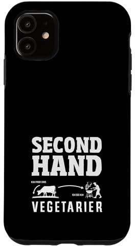 Hülle für iPhone 11 Second Hand Vegetarier Lustiges Fleisch Grillen