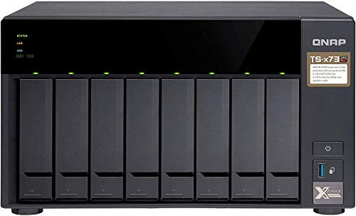 QNAP TS-873-4G Bay Desktop NAS Enclosure - 4 GB RAM, AMD R series 4-Core 2.1 GHz Processor