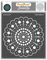 CrafTreat Dot Mandala Stencils for Painting on Wood, Canvas, Paper, Fabric, Floor, Wall and Tile - Round Dot Mandala - 6x6 Inches - Reusable DIY Art and Craft Stencils - Dots Spiral Stencil