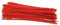 Blitzbinder - Kugelbinder - Mehrzweckbinder - Kabelbinder - 180mm Rot 50Stck. | Premiumqualität von PC24 Shop & Service