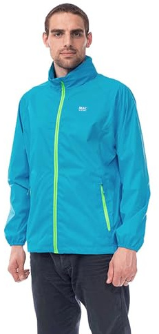 Mac in a Sac Herren Origin II - Waterproof Packable Jacket Regenjacke, Neon Blue, M
