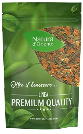 NATURA D'ORIENTE Tè Verde Arancia e Pompelmo 100g Agrumato – Con Foglie di Tè Verde e Scorze di Agrumi – Senza Aromi Artificiali