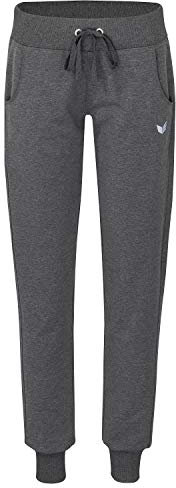 erima Damen Casual Basics Sweathose mit Bündchen, Dunkelgrau, 36