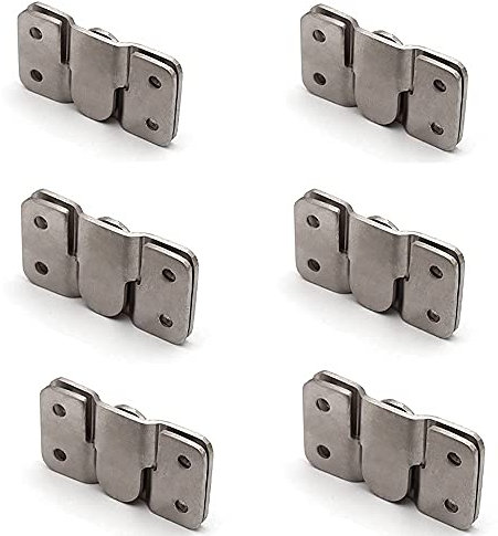 6 paia di staffe per montaggio a filo in acciaio inossidabile, gancio per cornice per foto ad incastro resistente gancio per foto a Z