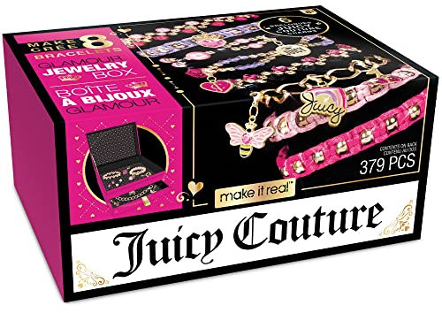 Make It Real Juicy Couture Jewellery Box DIY Bracelets Craft Creative Set 4461 Pink