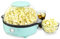 Nostalgia Classic Retro Electric Stirring Popcorn Maker, Makes 24 Cups, Large Lid Doubles as Serving Bowl, Quick Heat Technology, for Kettle Corn and Roasted Nuts, Aqua