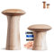 Mühlenbruch Design Salz und Pfeffermühle FSC HOLZ 15cm - 2er Set mit Pfeffer und Salzmühle - Manuelle Gewürzmühle Keramikmahlwerk - Küchenhelfer Geschenkidee Weihnachten - Esche - Pilzform Deko
